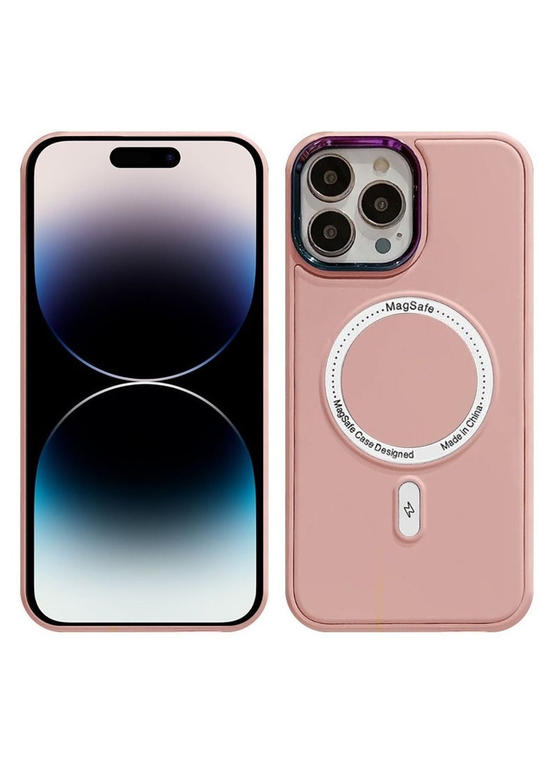 iPhone 14 Pro Max MagSafe Case Magnetic Cover Protective Shockproof Wireless Charging Compatible Pink