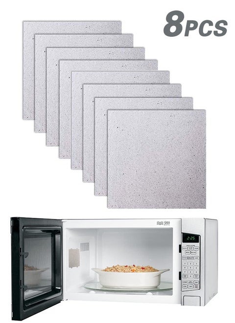8 Pcs Microwave Waveguide Covers Mica Plates Sheets for Universal Oven Repair Cut to Size 13cm x 13cm High Temperature Insulation