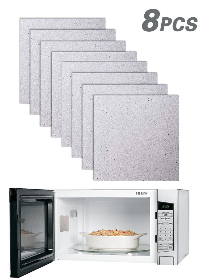 Generic - 8 Pcs Microwave Waveguide Covers Mica Plates Sheets for Universal Oven Repair Cut to Size 13cm x 13cm High Temperature Insulation - Image 1