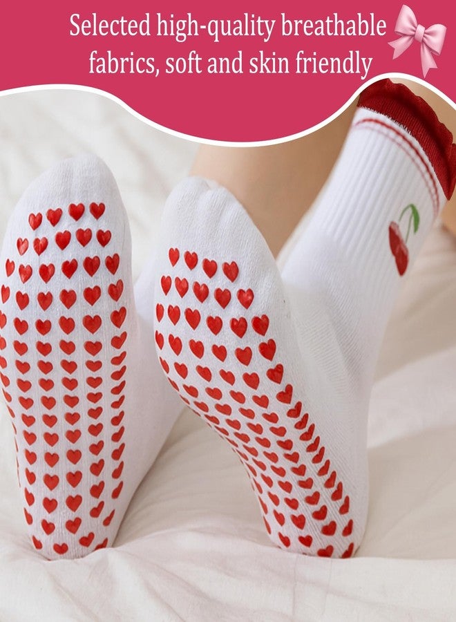 xinxingin 2 Pairs Socks with Rubber Sole, Grip Socks for Women, Yoga and Pilates, Non-Slip Workout Socks for Yoga, Barre, Dance, Gym, Travel and Home Activities - Image 5
