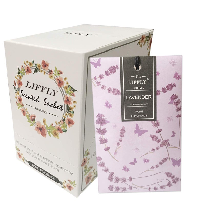 Liffly 14 Packs Lavender Scented Sachets For Drawers And Closets - Image 1