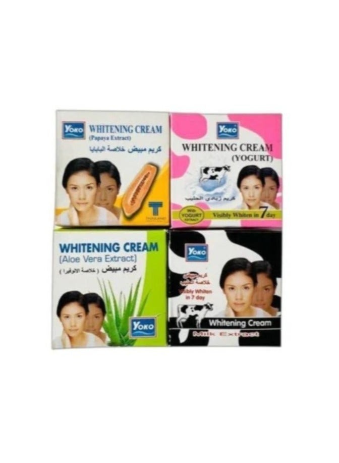 Yoyo Whitening cream consisting of 4 pieces