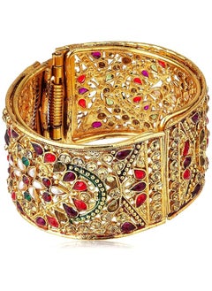 Stylish Traditional Jewelery Gold Plated Bangle Set For Women Multi Colour Ybbn_80003