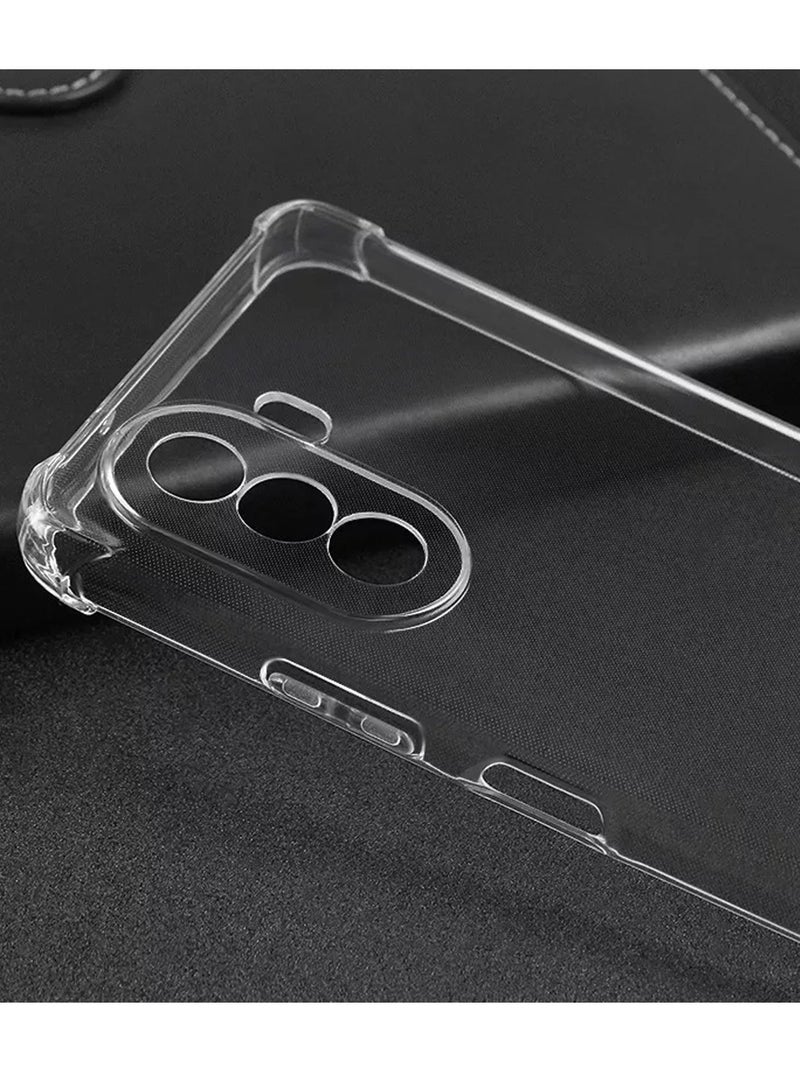 Wtech TPU Bumper Corner Case Cover For Huawei Nova Y70 / Y70 Plus 4G Clear - Image 3