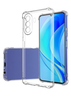 دبليو تيك جراب زاوية ممتص للصدمات TPU لهاتف Huawei Nova Y70 / Y70 Plus 4G شفاف  - Image 1