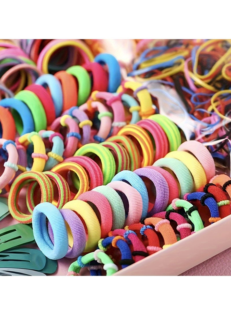 Generic 780pcs Girls Hair Accessories, Elastic Hair Ties, Ponytail Holders Rubber Bands Decorative Hair Accessories, Girl's Birthday Gift - Image 5