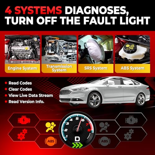 LAUNCH Creader VII+ V2.0 OBD2 Scanner, 2025 New Engine/Transmission/ABS/SRS Diagnostic Scan Tool With Oil Reset/Throttle Adaption/SAS Relearn, Check Engine Code Reader, Full OBD2, Lifetime Free Update - Image 3