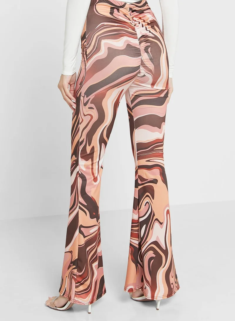 LASULA Printed High Waist Pants