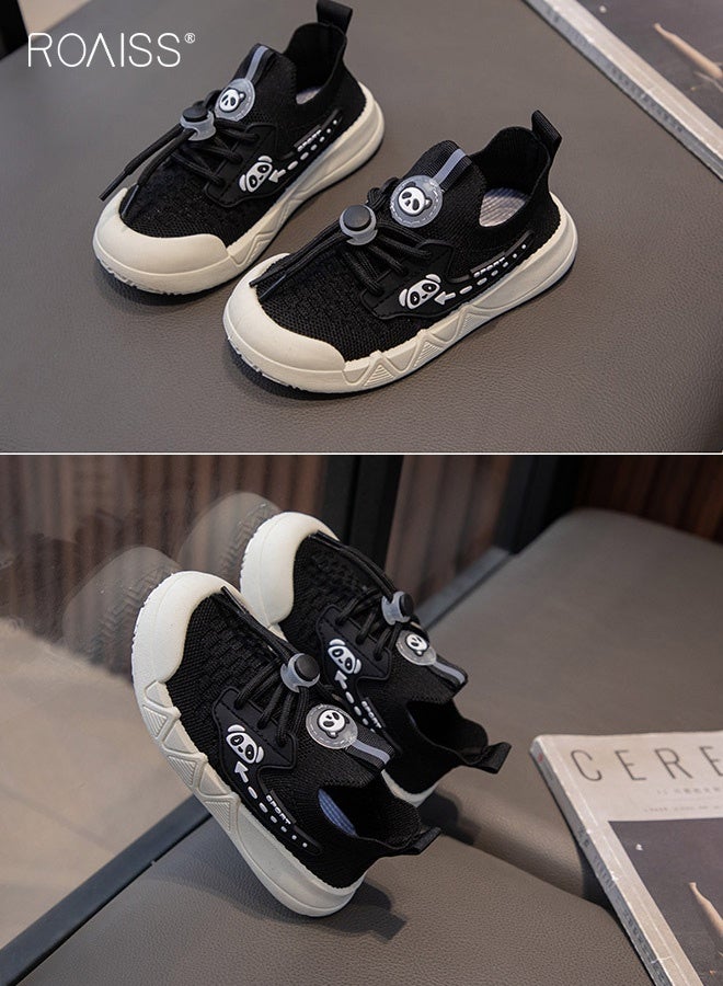 roaiss Unisex Kids Fashion Flyknit Sneakers, Slip on Low Top Sneakers for Kids, Comfortable Breathable Walking Shoes with Non-slip Soles, Suitable for Daily Wear and Outdoor Activities - Image 3