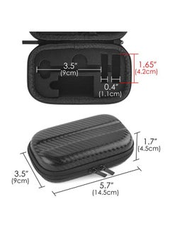 Linkidea Durable Hard Shell Shaving Travel Case, Storage Box for Short/Long Handled Razor Blades & Accessories, Compatible with Merkur, Vikings, WEISHI Double Edge Safety Razors (Black)  - Image 3