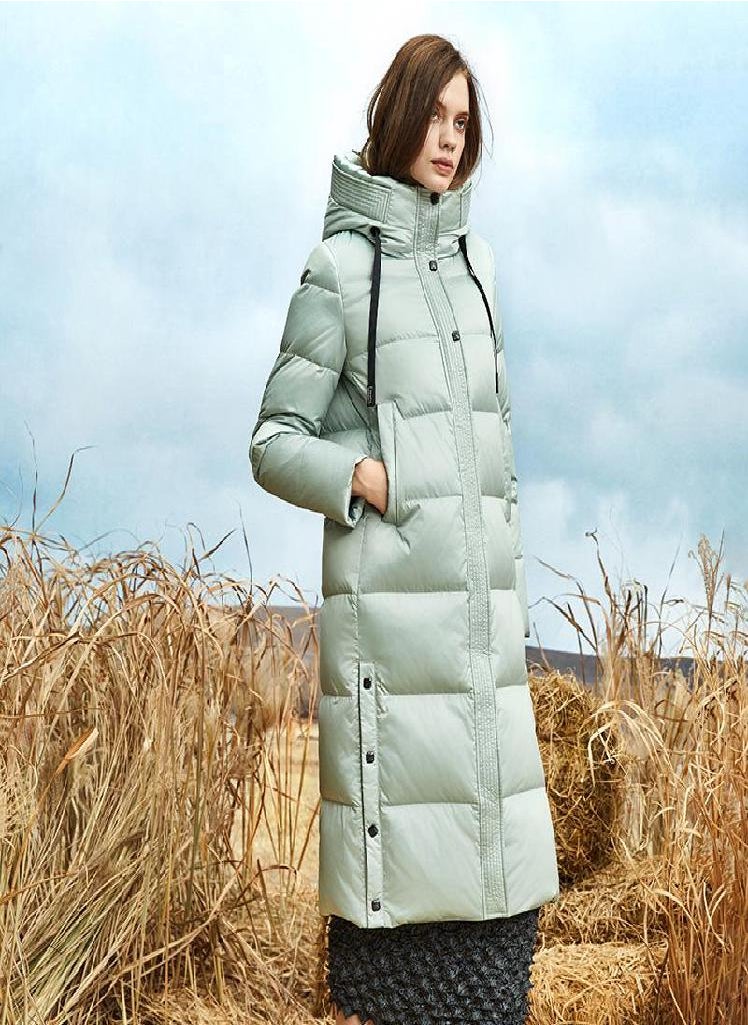 Eckek - JAZZEVAR Winter Extended Cotton Coat Solid Warm Outdoor Casual Cotton CoatHooded Cotton Jacket - Image 1