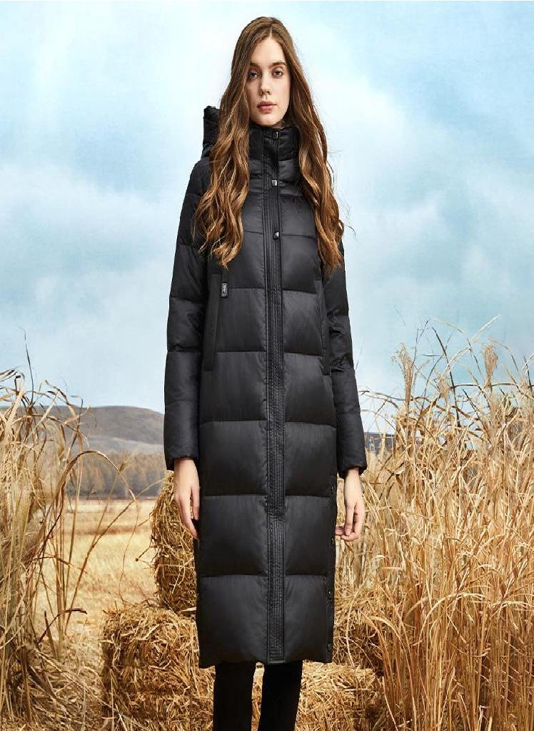 Eckek - JAZZEVAR Winter Extended Cotton Coat Solid Warm Outdoor Casual Cotton CoatHooded Cotton Jacket - Image 1