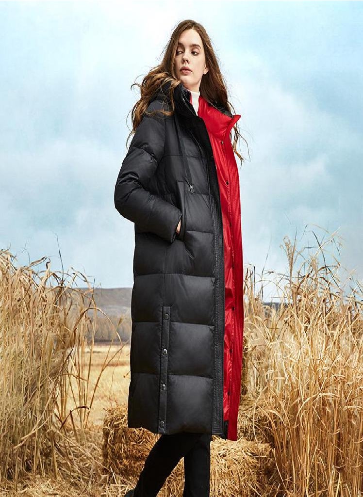 Eckek - JAZZEVAR Winter Extended Cotton Coat Solid Warm Outdoor Casual Cotton CoatHooded Cotton Jacket - Image 1