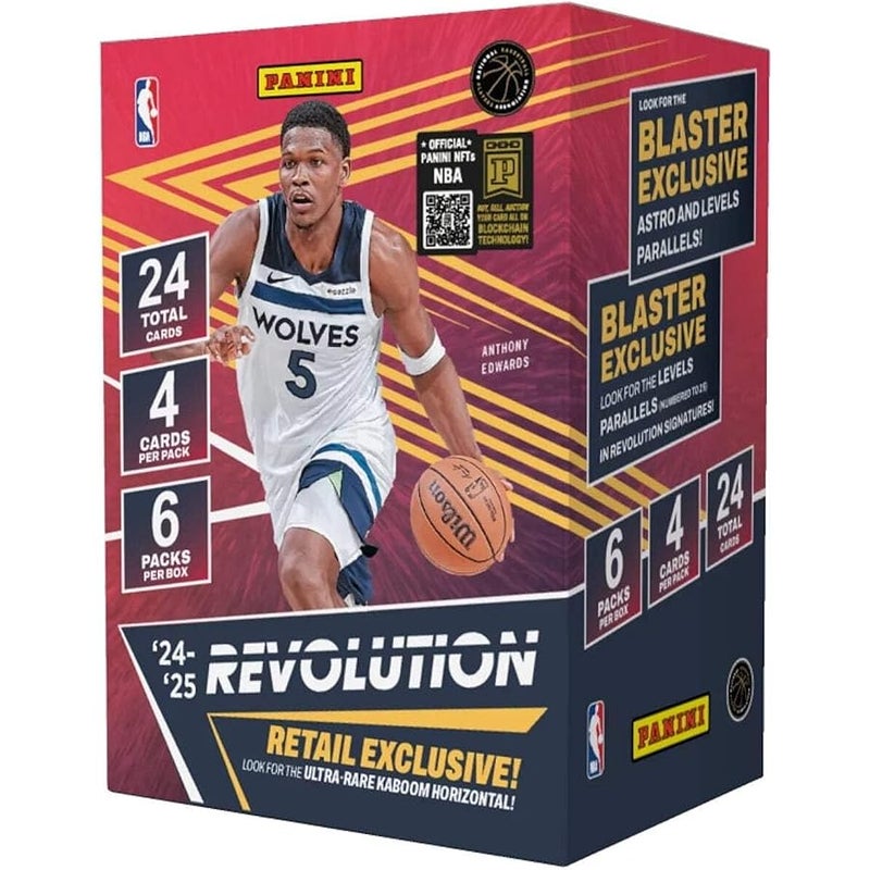 2024–25  Revolution NBA Basketball Blaster Box – Official NBA Trading Cards – Includes Blaster-Exclusive Parallels, Inserts u0026 Rookie Cards –  Retail Edition