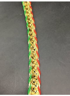 Karan Tuhafiye Karan Haberdashery Decorative Strip / Red Green Sequined Soutache / 3 Meters  - Image 5