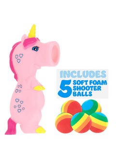 Expressions 1Pc Foam Ball Popper Toy - Squeeze & Launch Unicorn Toy W/ Foam Balls Included - Animal Ball Shooting Squishy Toy, Toddler Toys  - Image 2