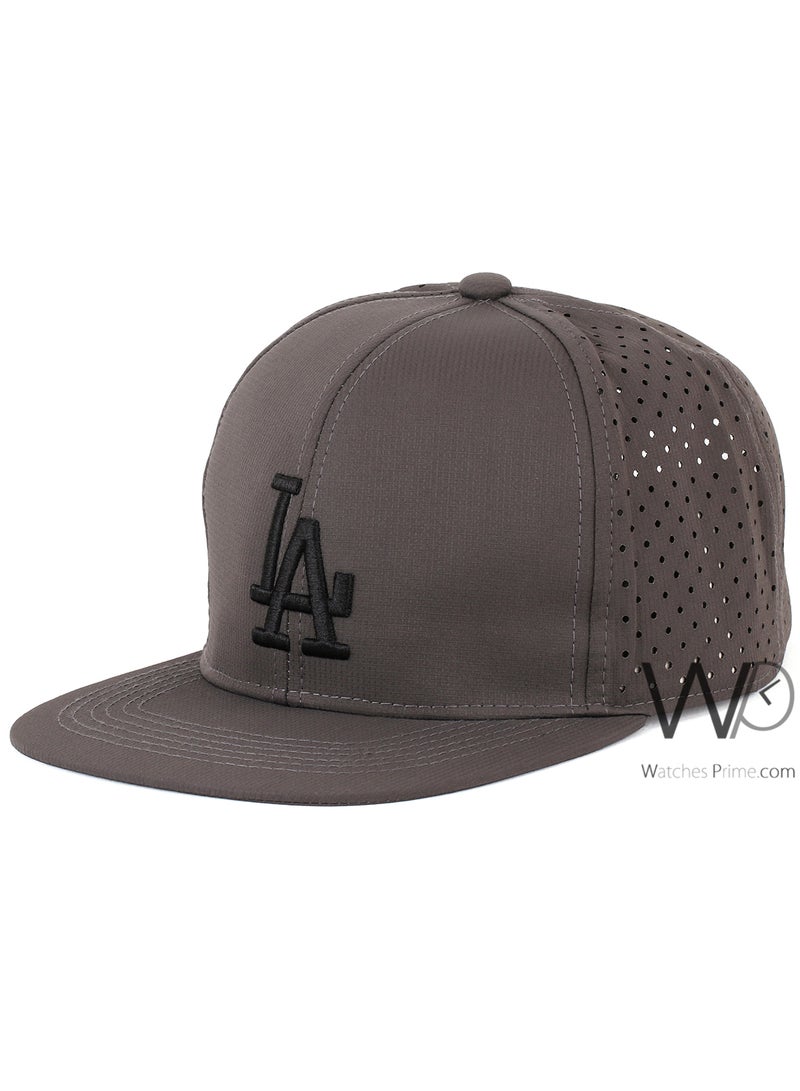 LA Los Angeles Dodgers LA Snapback hip hop Cap Gray Color Cotton Hat For Men  - Image 1