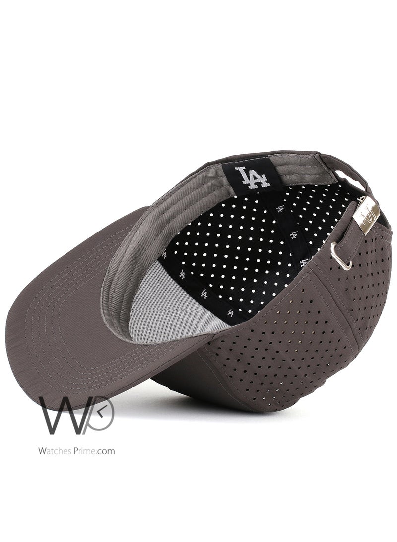 LA Los Angeles Dodgers LA Snapback hip hop Cap Gray Color Cotton Hat For Men  - Image 4