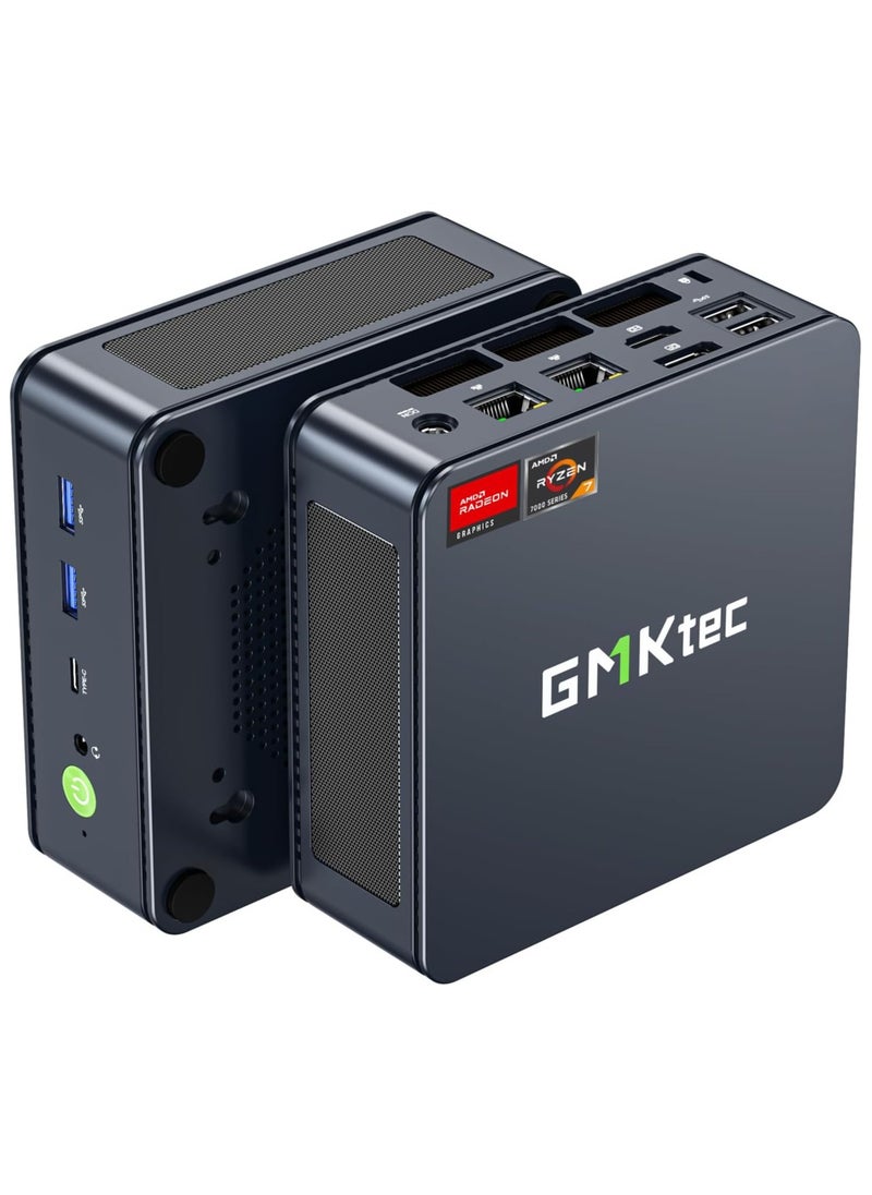 GMKtec Desktop Ultracompact Mini PC Gaming, NucBox K5 AMD Ryzen 7 7735HS up to 4.75GHz Windows 11 Pro 32GB DDR5 RAM 1TB PCIe Dual SSD, USB 4.0, HDMI, 4X USB 3.2 Ports, WiFi 6, BT5.2  - Image 1