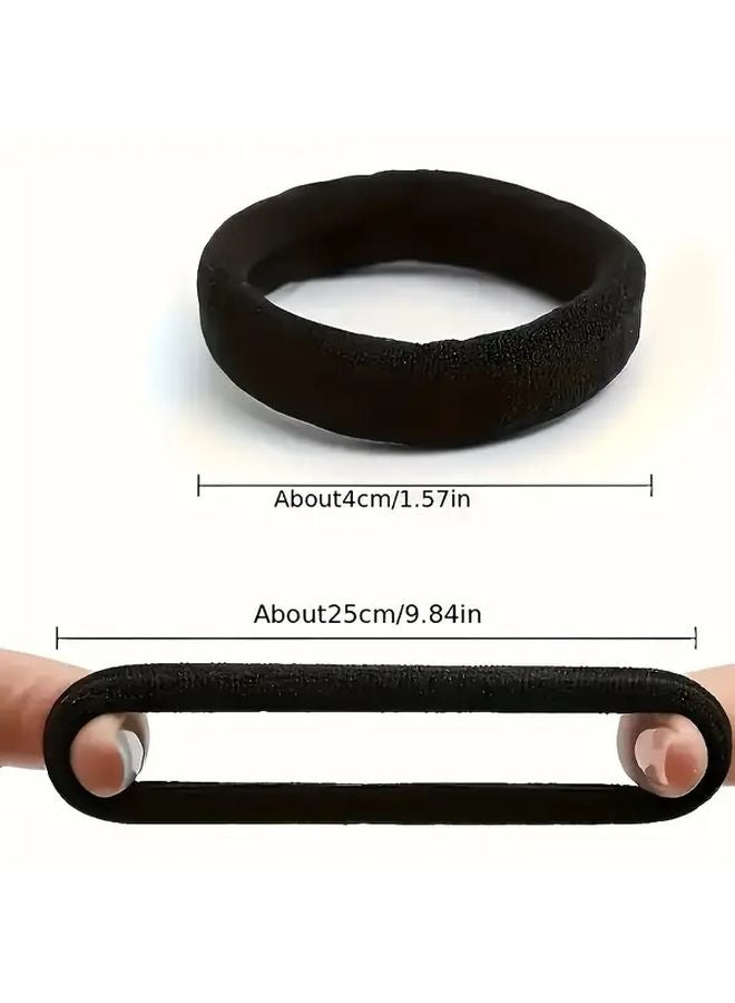 100 Packs Solid Color Elastic Hair Ties Ponytail Clips Fashion Hairstyle Accessories - Image 4
