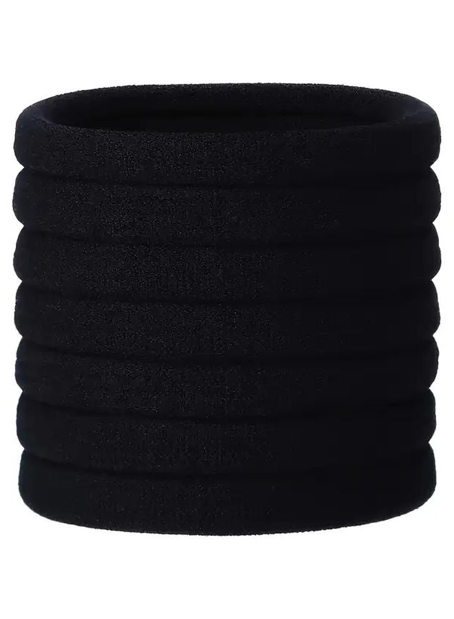 100 Packs Solid Color Elastic Hair Ties Ponytail Clips Fashion Hairstyle Accessories - Image 5