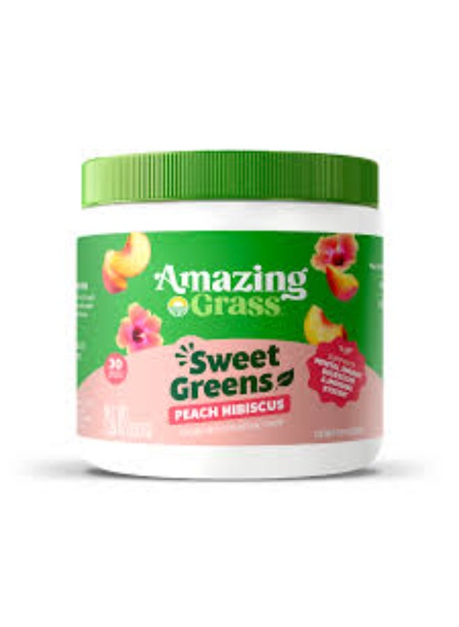 Amazing Grass, Sweet Greens, Peach Hibiscus 150 g - Image 1