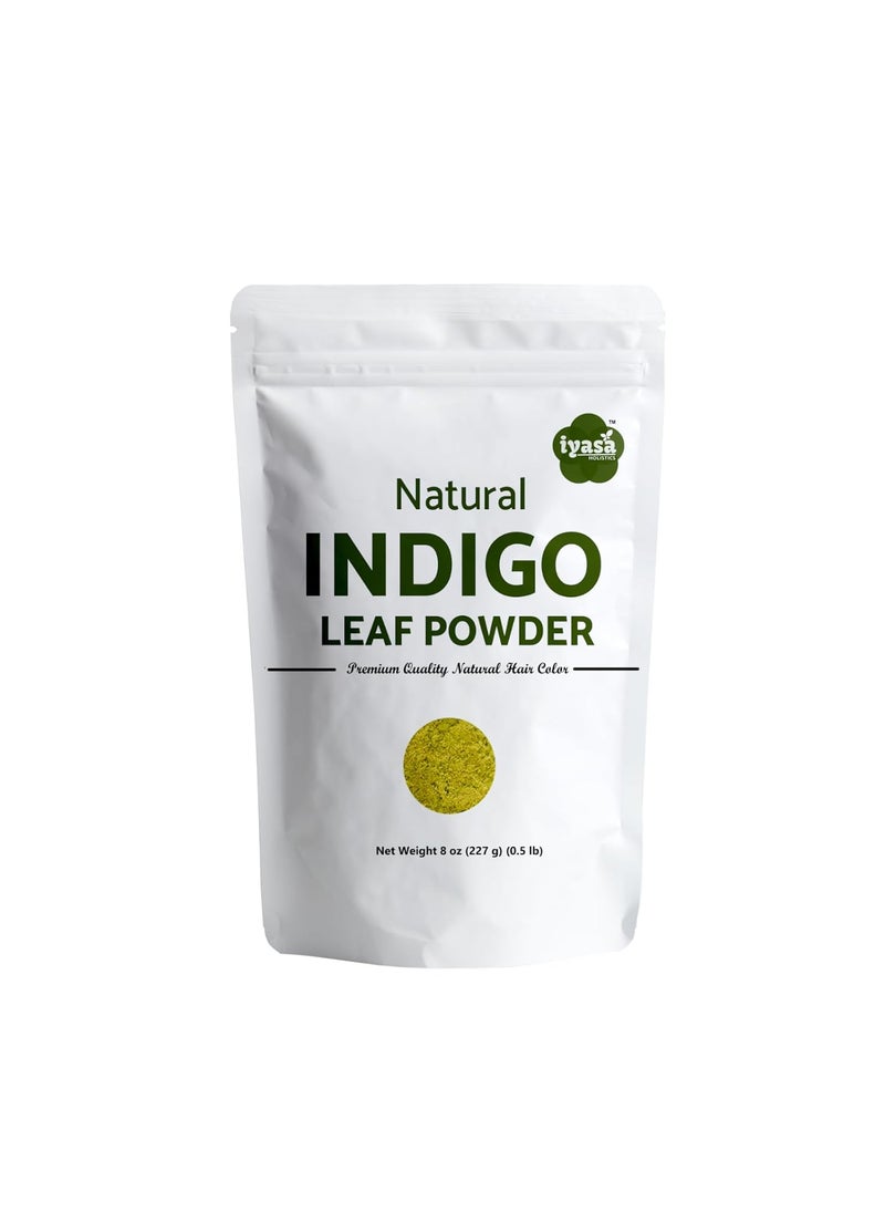Iyasa Holistics - Indigo PowderIndigofera tinctoria 8 oz226 gm Natural Hair Dye Color Henna Application - Image 1