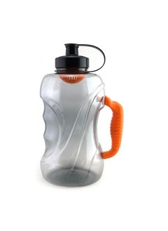 GGICO Plstic Sports GYM Gallon Water Bottle 1500 ML Beast Size Shaker Bottle With Mixer Ball And Stainer | BPA Free And Extra Grip Comfort (Orange, MODERN DESIGN)