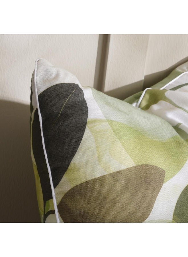 Pan Home Lunaria Printed Filled Cushion 50x50cm-Green - 123FBR9901271 - Image 3