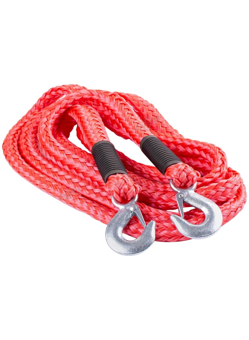 3XR 3XR Car Towing Rope 4 meter 2.5 Ton Tow Rope With Tow Hooks Heavy Duty Towing Belt - 6247 - Image 2