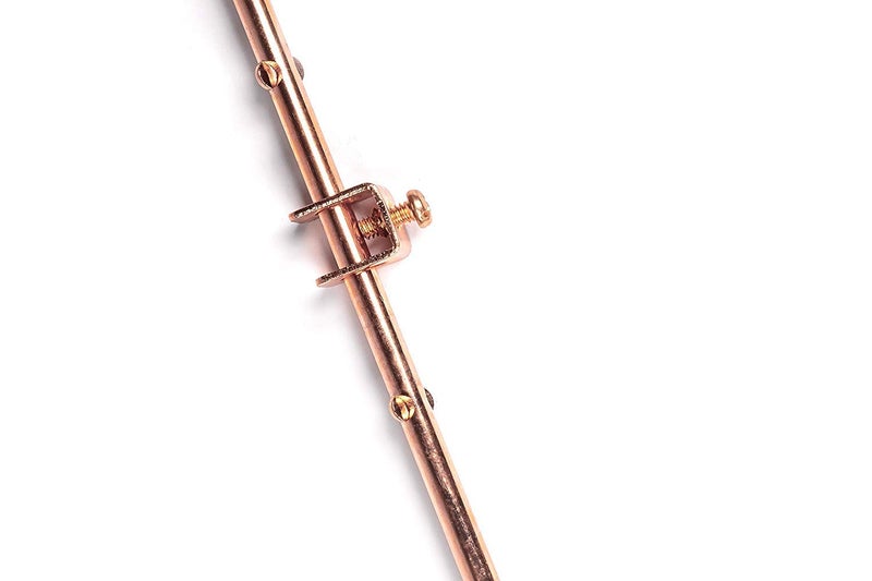 THE CIMPLE CO 4-Foot Copper Grounding Rod - 3/8" Diameter - Includes Ground Rod Clamp - For Electric Fences, Antennas, Satellite Dishes, and Other Grounding and Bonding Needs - Set of 1 - Image 4