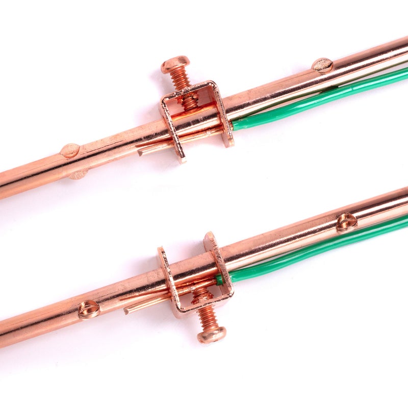 THE CIMPLE CO 4-Foot Copper Grounding Rod - 3/8" Diameter - Includes Ground Rod Clamp - For Electric Fences, Antennas, Satellite Dishes, and Other Grounding and Bonding Needs - Set of 1 - Image 3