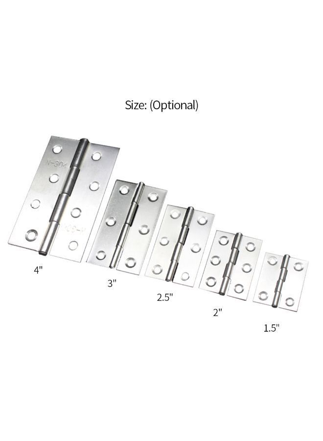 NIBEMINENT 2-Piece Hinge For Cabinet Cupboard Silver 3.6 x 2.9 0.6 cminch  - Image 3