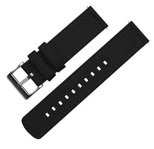 BARTON WATCH BANDS Barton Canvas Quick Release Watch Band Straps Choose Color Width 18mm 19mm 20mm 21mm 22mm 23mm or 24mm Durable Canvas Watch Strap for Stylish Look - Image 3