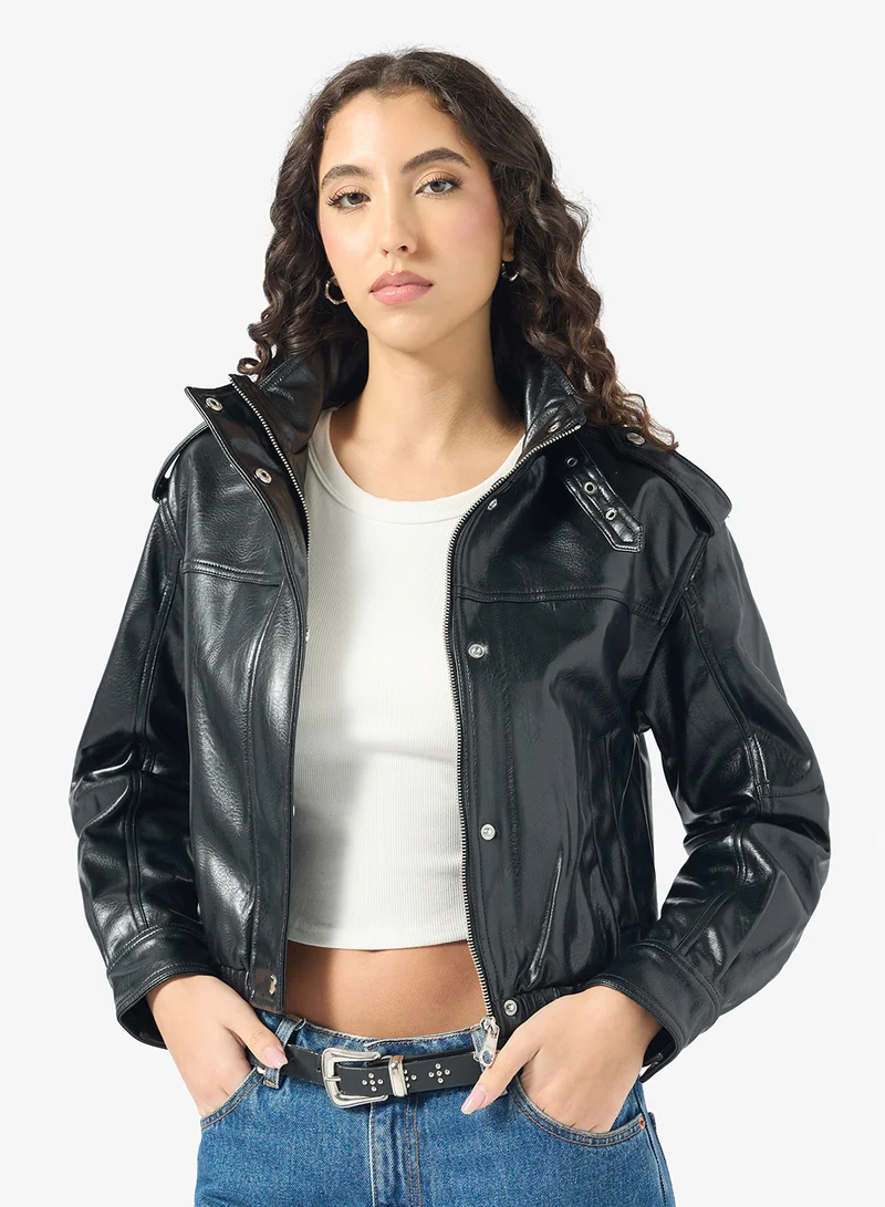 ONLY Faux Leather Jacket