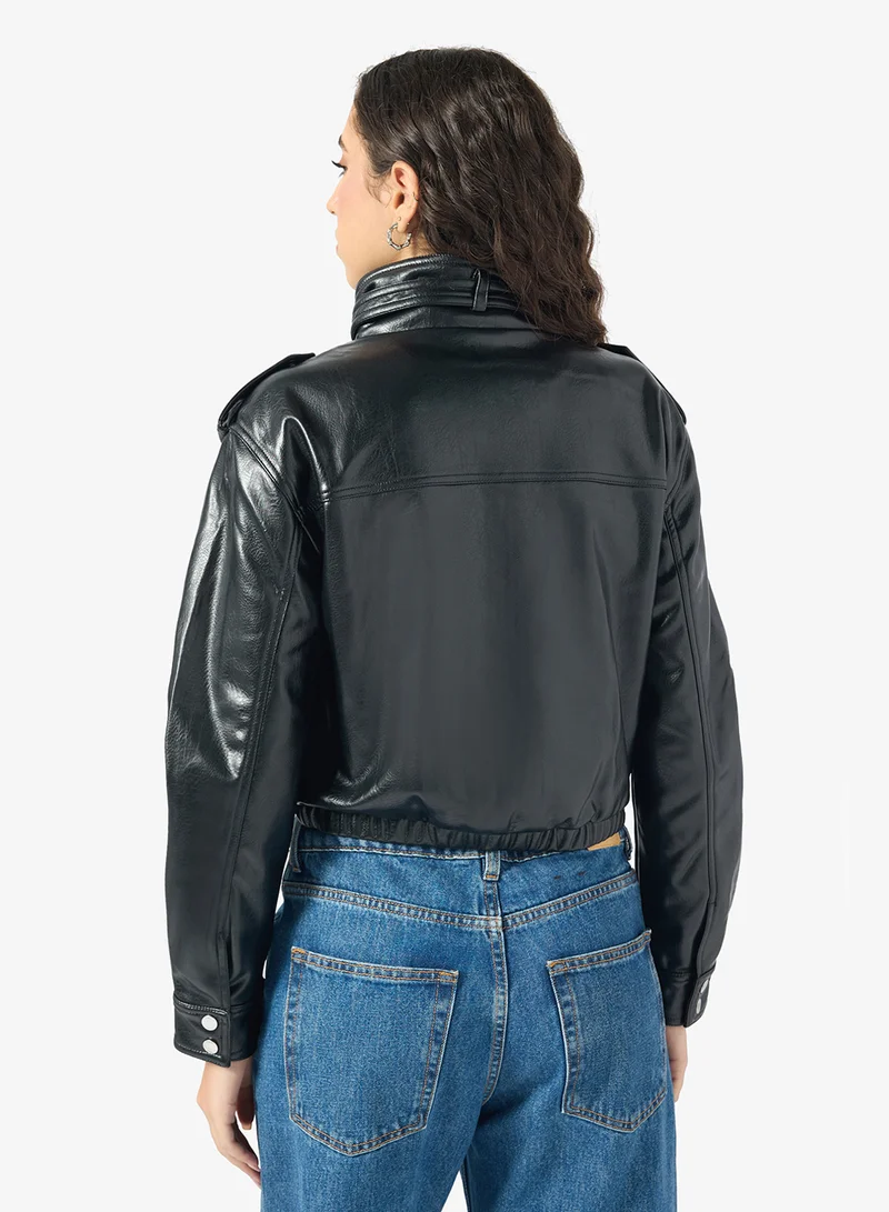 ONLY Faux Leather Jacket