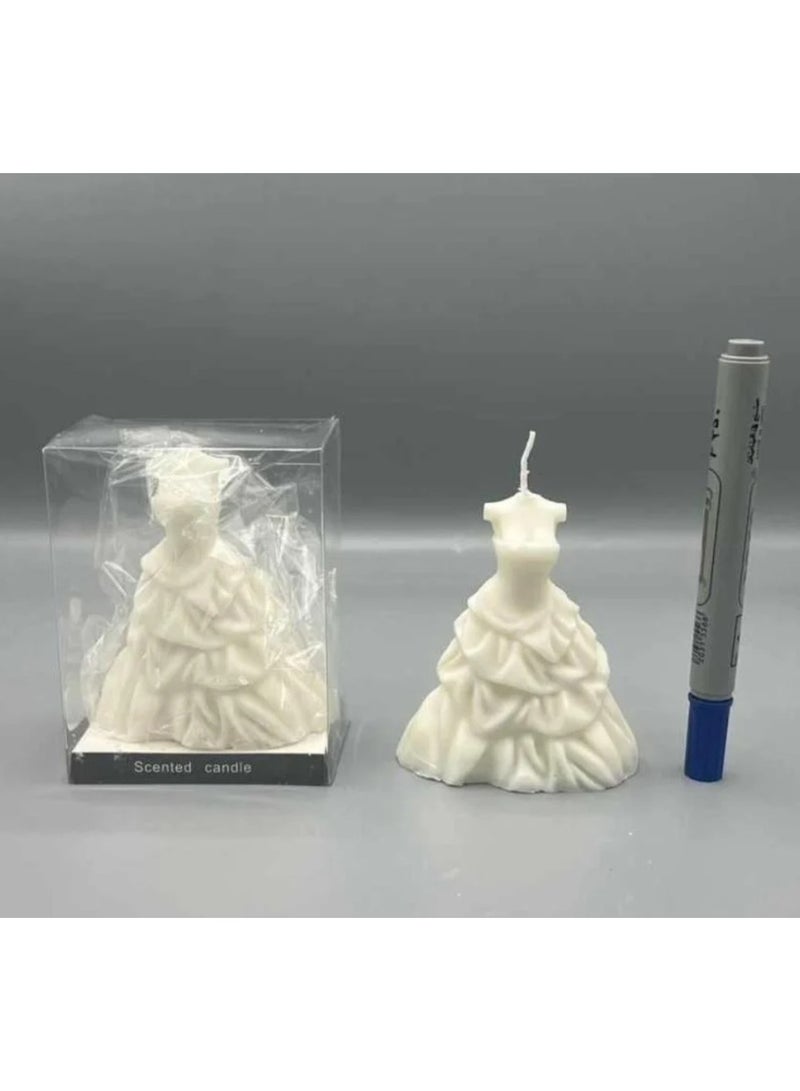 Bridal Dress Shape Candle Block  - Image 4