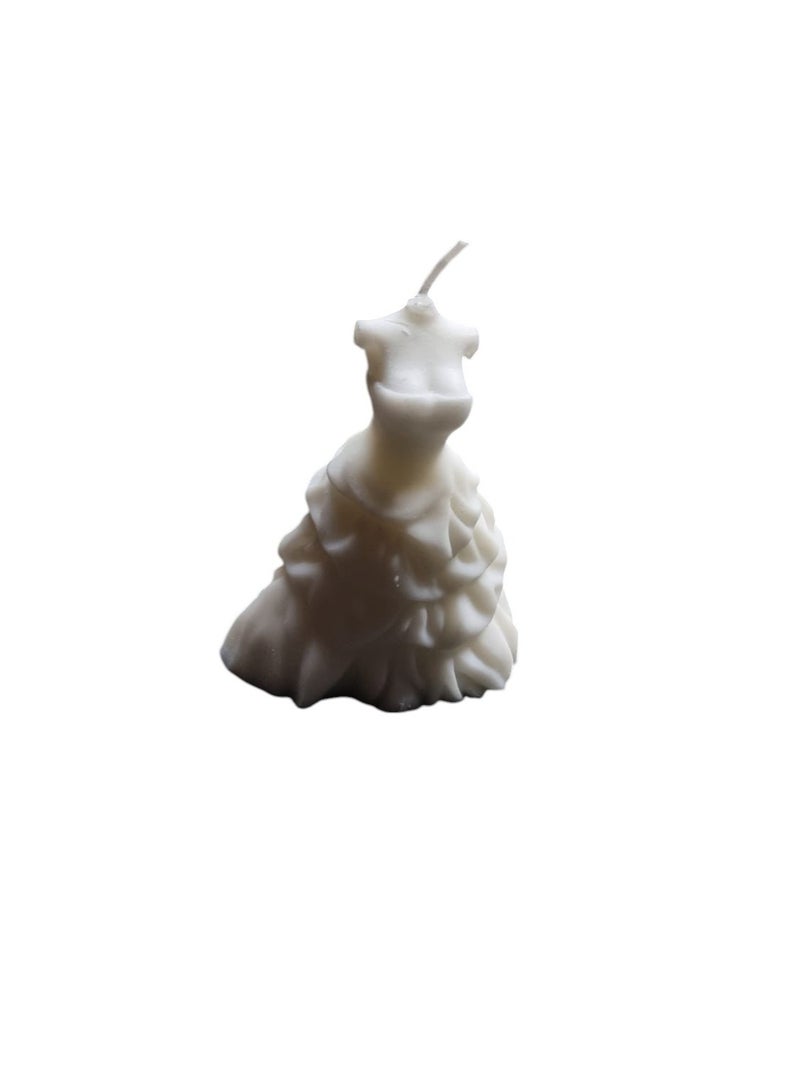Bridal Dress Shape Candle Block  - Image 3