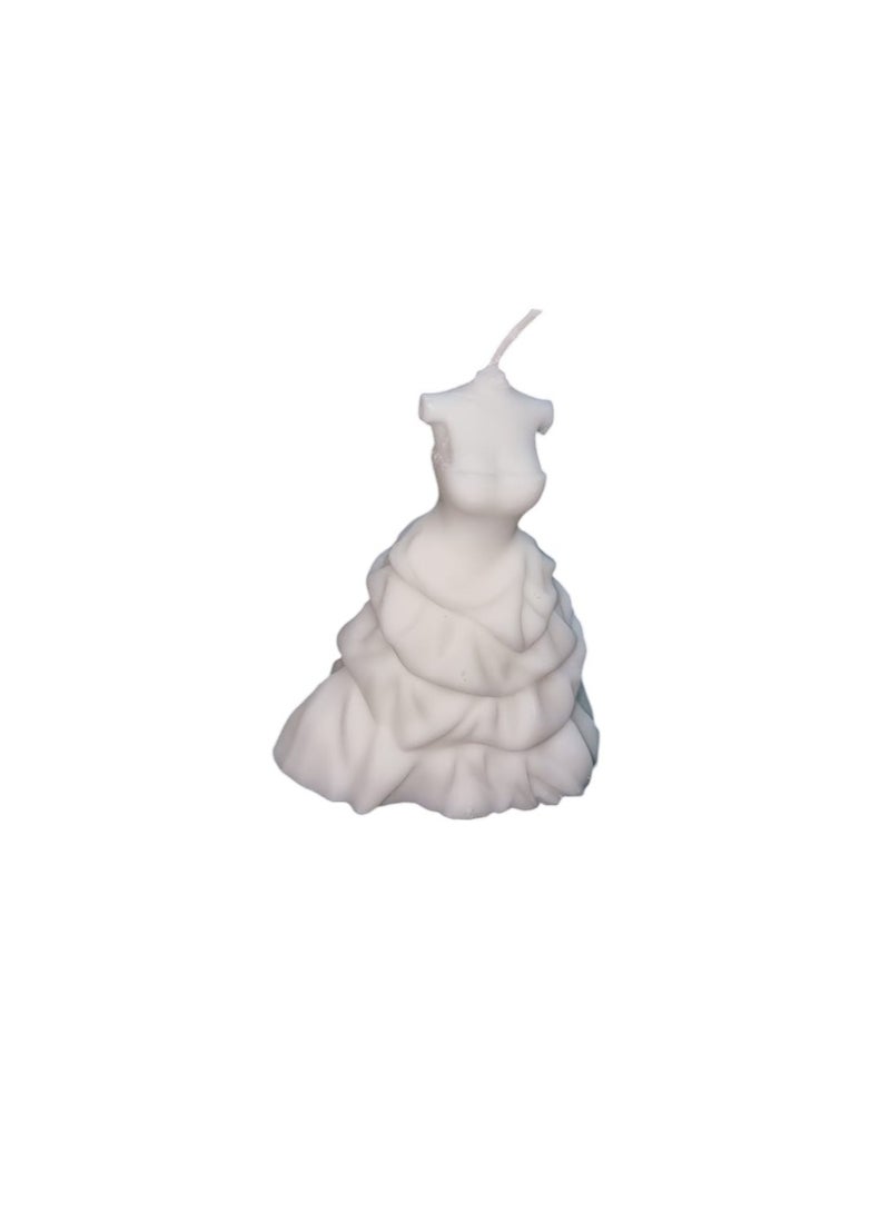 Bridal Dress Shape Candle Block  - Image 2