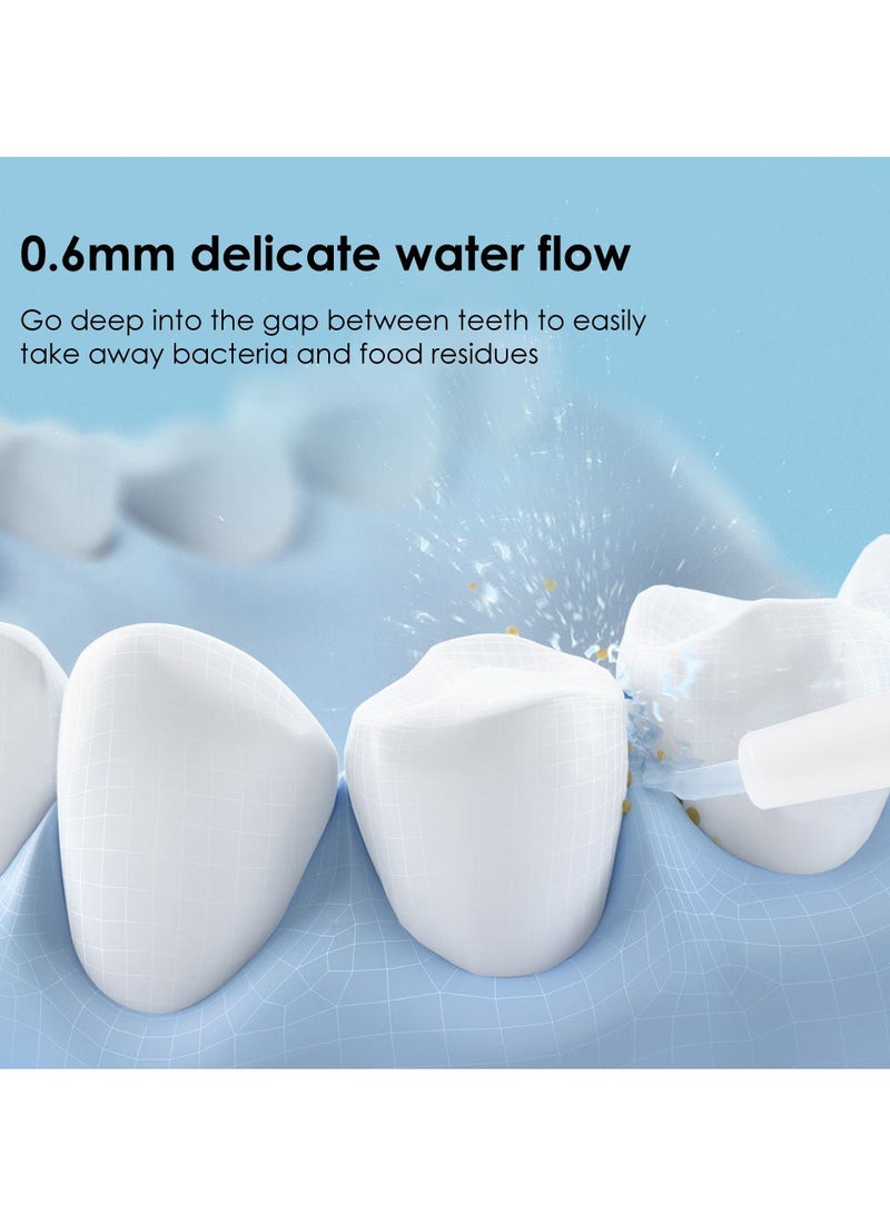 Portable Water Flosser,Mini Cordless Oral Irrigator with 3 Modes 4 Jets for Teeth, Braces Bridges Care, Teeth Flosser Mini Cordless Portable for Home Travel - Image 3