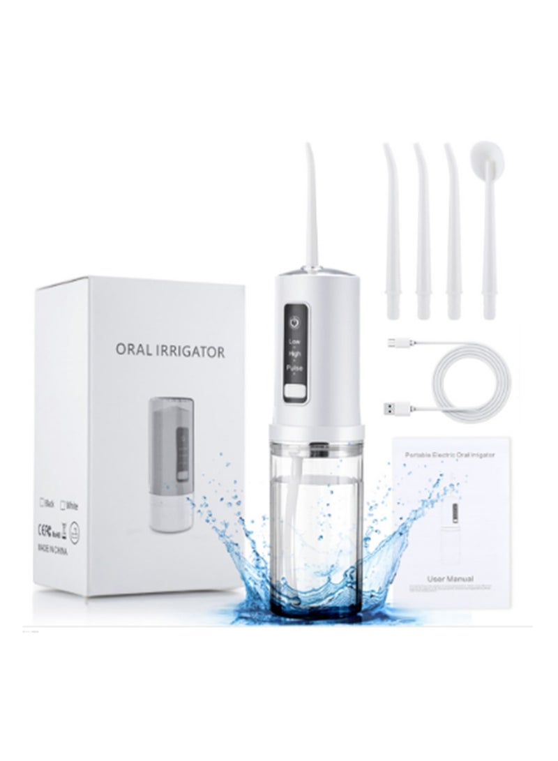 Portable Water Flosser,Mini Cordless Oral Irrigator with 3 Modes 4 Jets for Teeth, Braces Bridges Care, Teeth Flosser Mini Cordless Portable for Home Travel - Image 1