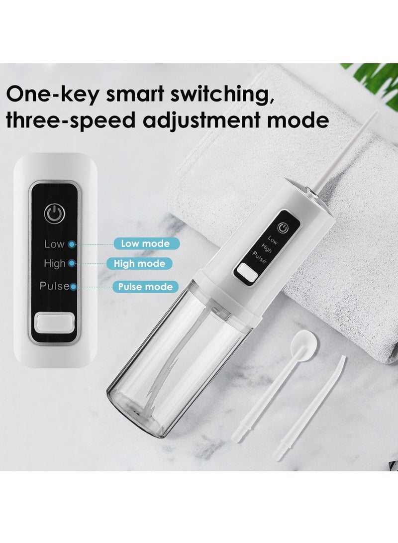 Portable Water Flosser,Mini Cordless Oral Irrigator with 3 Modes 4 Jets for Teeth, Braces Bridges Care, Teeth Flosser Mini Cordless Portable for Home Travel - Image 5