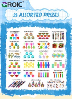 GROIC 120 Pcs Party Favors, Classroom Treasure Box Bulk Prizes Reward, Goodie Bag Stuffers for Carnival Prizes Birthday Gifts, Pinata Fillers, Halloween Birthday Gift Stocking Stuffers, Autism Sensory Toys  - Image 4