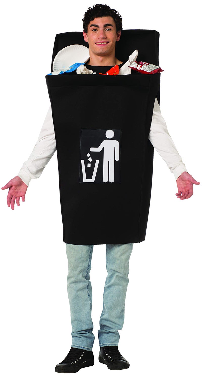 Rasta Imposta Trash Can Costume Dumpster Mens Womens Dress Up Party Cosplay Costumes, Adult One Size - Image 1