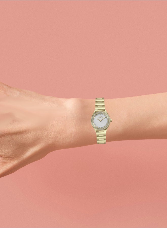 مارتيني ساعة مارتيني الأنيقة للنساء بتصميم عصري مينا فضية وسوار من الفولاذ المقاوم للصدأ مقاومة للماء مثالية للإطلالات الكاجوال والرسمية - Image 3