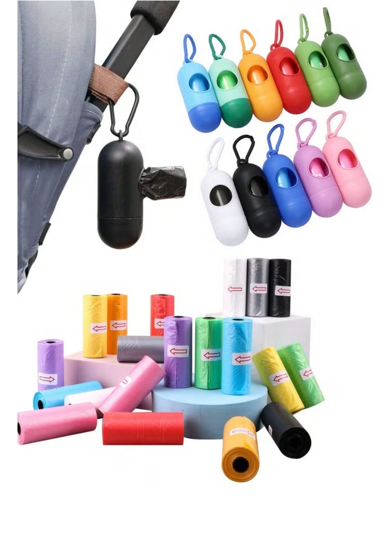 أولدجان حقيبة الكلب ( 5 لفات ) منتجات الحيوانات الأليفة الكلب بما في ذلك 1 موزع قابل للتعديل الخضراء ، سوبر سميكة وقوية ، 100 ٪ مانعة للتسرب ، قابلة للتحلل كيس القمامة - Image 5