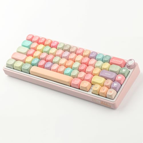 TYRIXKI PBT Keycaps 126 Keys MOA Profile Cute Keycap Dye-Sublimation Rainbow Candy Keycaps Set Custom Keycap for Cherry Gateron MX Swithes Mechanical Keyboards - Image 5