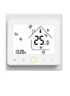 Excefore Smart Thermostat, WiFi Thermostat, Energy Saving Thermostat, LCD Touch Screen Temperature Controller with Alexa, for Electric Heating, Gas Boiler, Floor Heating (White)  - Image 1