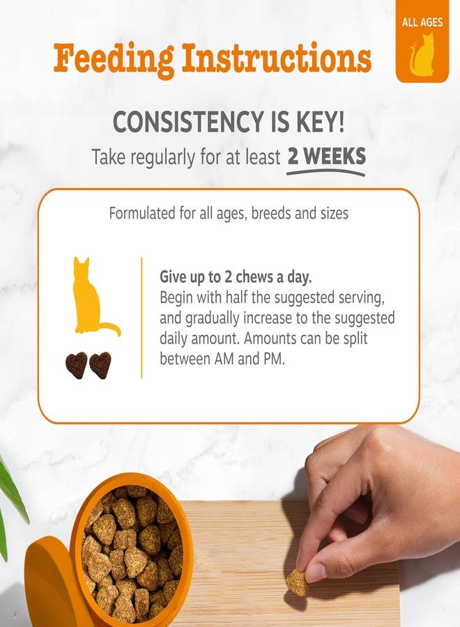 Zesty Paws Cat Allergy Relief - Anti Itch Supplement - Omega 3 Probiotics - Salmon Oil Digestive Health - Soft Chews for Skin & Seasonal Allergies - with Epicor Pets - Bacon - 60 Count - Image 4