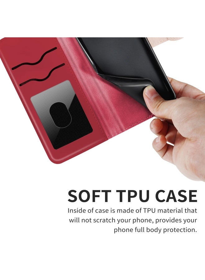 Case Cover For Samsung Galaxy M40s Life of Tree Embossing Pattern Horizontal Flip Leather Case with Holder & Card Slot & Wallet & Photo Frame & Lanyard(Red)